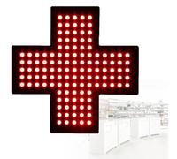 Letrero De Dispensario LED, Cruz Médica De 30 * 30 cm, Letrero De LED De Neón para Dispensario, Luz Ultra Brillante para Interiores, Letrero De Farmacia LED En Forma De Cruz para Clínica,B
