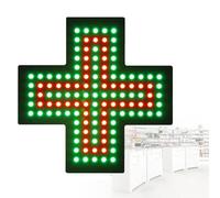 Letrero De Dispensario LED, Cruz Médica De 30 * 30 cm, Letrero De LED De Neón para Dispensario, Luz Ultra Brillante para Interiores, Letrero De Farmacia LED En Forma De Cruz para Clínica,D