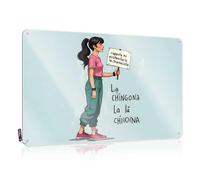 Letrero de estaño con texto en inglés "Decaor Girl Power: Standing Up For What You Believe In" (20 x 30 cm)