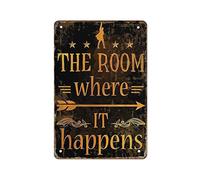 Letrero de estaño con texto en inglés "The Room Where It Happen", Hamilton Musical Art Prints, Alexander Hamilton Wall Decor It Is A Way of Life"