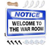 Letrero de estaño divertido para decoración del hogar, con texto en inglés "Welcome To The War Room" (30 x 40 cm)