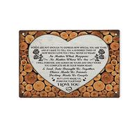 Letrero de estaño familiar con texto en inglés "I Will Forever and Always Be Your and Only Yours You Complete Me by Your Warm Heart I Love You", letreros retro para decoración del hogar, regalos para
