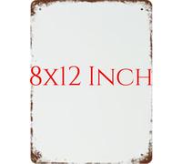 Letrero de estaño personalizado con tu propio diseño para patio, letrero de metal de estilo vintage personalizado para decoración de pared, letrero de carretera para interiores 20x30cm