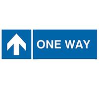 Letrero de flecha direccional con una sola vía - 300 x 100 mm - L31