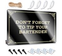 Letrero de hojalata con texto en inglés «Wildly In Love», decoración retro y vintage para colgar en la pared, borde plegado: Don't Forget To Tip Your Bartender Highlands, decoración de habitación |