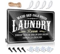 Letrero de hojalata divertido para cuarto de servicio, antideslizante, para patio, bar, decoración de puerta de habitación (30 x 40 cm)