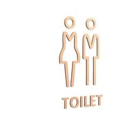 Letrero de inodoro de color negro y dorado, placa 3D para puerta de baño, etiqueta adhesiva para pared, soporte para WC, tablero de señalización, arte, hotel, decoración del hogar, para mujer y hombre