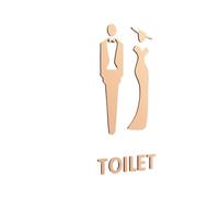 Letrero de inodoro de color negro y dorado, placa 3D para puerta de baño, etiqueta adhesiva para pared, soporte para WC, tablero de señalización, arte, hotel, decoración del hogar, para mujer y hombre