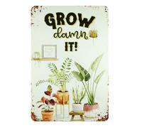 Letrero de jardín "Cultiva, Maldita sea!", para mamá, letreros de jardinería, decoración vintage, placas decorativas para papá, decoración divertida, flores, verduras, productos agrícolas, regalo de
