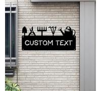 Letrero de jardín personalizado | Letrero de jardín de metal personalizado | Señal de nombre de jardín personalizada | Letrero personalizado de metal para exteriores | Regalos de decoración de