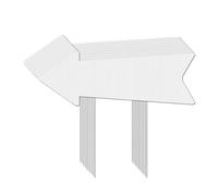 Letrero de jardín resistente a la intemperie con estaca para el suelo, metal duradero y para decoración de jardín al aire libre