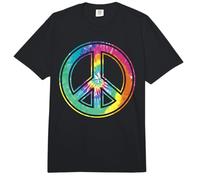 Letrero de la Paz Tie Dye, Color Pastel, Retro, años 60, 70 Comfort Colors Adult Heavyweight T-Shirt