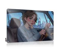 Letrero de lata con texto en inglés "In Home Bar Night Drive In The City Lights" (30 x 40 cm)