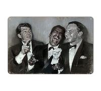 Letrero de lata de casa de granja, paquete de ratas, retrato, decoración vintage, bodega, tienda, letreros de metal, 12 x 8 pulgadas, placas para interiores, póster decorativo de pared