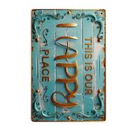 Letrero De Lata De Metal Tradicional Arte De Pared Con Citas Antiguas Alentadas Sustancia De Hierro Permanente Para Cubierta Interior Rectangular Hogar Cafetería Club Plan Gestos De Pared De