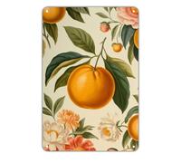 Letrero De Lata Naturaleza Muerta con Naranjas Letrero De Metal Vintage Cartel De Chapa Resistente Y Duradera Cartel De Metal para Aire Libre Cafetería Salón 20X30Cm