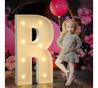 Letrero de letras del alfabeto LED brillantes multiescena de 4 pies, fácil de montar, luces de marquesina, perfecto para propuestas, baby shower, Halloween, Navidad, hogar, habitación, habitación