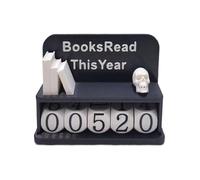Letrero de libros leídos este año, fácil de exhibir y usar, 10x7,5 cm, rastreador de libros impresos en 3D, decoración de lectura de estantería, motiva los hábitos de lectura, para profesores, lectore