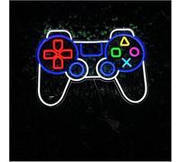 letrero de luces de neón Lámpara de ambiente relajante, letreros neón para juegos, control remoto alimentado por un controlador brillo ajustable(B,40cm)