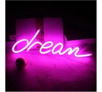 letrero de luces de neón Luces nocturnas decorativas de neón LED para habitación infantil, dormitorio, bar, cafetería, decoración pared(Rojo)