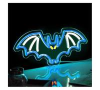 letrero de luces de neón Murciélago con forma de letrero neón luz LED regulable para decoración fiestas navideñas dormitorio sala juegos o bar
