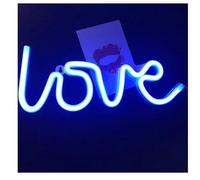 letrero de luz de neón Lámpara de luz nocturna con forma amor para letreros neón, doble potencia(Neon-2)