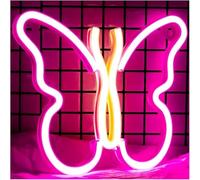 letrero de luz de neón Letrero de neón LED con luz nocturna, lámpara mariposa para decoración del hogar, boda, dormitorio, sala estar y bar(Neon-7)