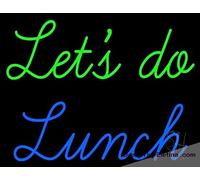 Letrero de luz LED de neón real con texto en inglés "Let's Do Let" para decoración de pared de cueva de hombre, PVC, 14 x 17 pulgadas