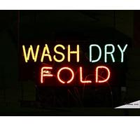 Letrero de luz LED de neón real para lavar en seco, plegable, para pared, envío rápido, hecho a mano, para decoración, PVC, 14 x 17 pulgadas