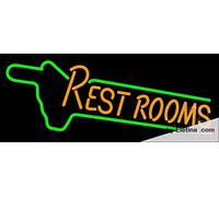 Letrero de luz LED de neón real This Way para baños, tubo LED hecho a mano para decoración de pared de cueva de hombre, PVC, 14 x 17 pulgadas