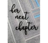 Letrero de madera con texto en inglés "Her Next Chapter" para fondo, decoración de despedida de soltera, decoración de despedida de soltera, suministros de fiesta de boda, accesorios de fotos