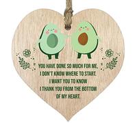 Letrero de madera con texto en inglés "You Have Done So Much For Me" para colgar, con texto en inglés "You Have Done So Much For Me", corazón de madera clara, regalos pensados para un mejor amigo,