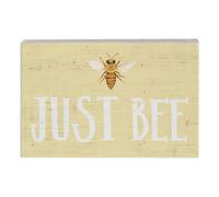 Letrero de madera de 3,5"" x 5,25"" con texto ""Small Talk"" de Simply Said INC STR1285 - Just Bee