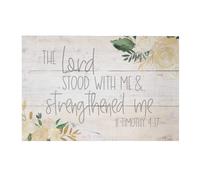 Letrero de madera de Simply Said INC Rustic Pallets de 40,6 x 27,7 cm: El Se or estuvo conmigo y me fortaleci
