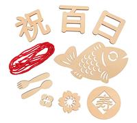 Letrero de Madera para Baby Shower con Accesorios Fotográficos de Cien Días para Recién Nacidos