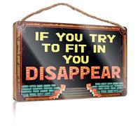 Letrero de madera para colgar en la pared del porche delantero, con texto en inglés "Embrace Your Unique One", refranes divertidos para el baño (20 x 30 cm)