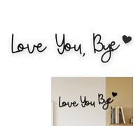 Letrero de Madera para Pared «Love You Bye»,Pared de Madera único para Entrada y Pasillo para Expresar Amor y Calidez a Familiares y Seres Queridos