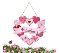 Letrero De Madera Para Puerta Con Forma De Corazón - Letrero Para Porche Y Decoración Ṕara Puerta Ďe Entrada Del Día Đe San Valentín | Ļetrero D́e Amor Rústico P̀ara Exteriores, Interiores, Salas D̄e