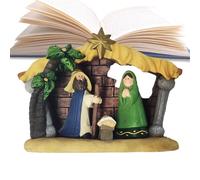 Letrero de mesa de resina religioso cristiano Jesús para interiores, belén de Navidad, para hogar, chimenea, fiesta, día festivo, escritorio