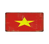 Letrero de metal colgante de Vietnam para decoración del hogar, placa de metal para tienda exterior e interior, bandera de regalo para viajeros, póster artístico, regalo para patio, 6 x 12 pulgadas