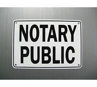 Letrero de metal con logotipo de servicio público notario y comercial, decoración de pared, decoración de cocina, póster de metal, 8 x 12 pulgadas