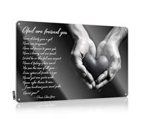 Letrero de metal con texto en inglés «May Your Heart Be filled With Love» (30 x 40 cm)