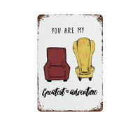 Letrero de metal con texto en inglés "You are My Greatest Adventure!", de 8 x 12 pulgadas, para marido, esposa, novia y novio, letrero de metal retro de aluminio para pared