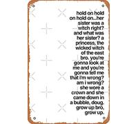 Letrero de metal con texto en inglés «You're gonna tell me that I'm wrong?» (tiktok), letrero de metal retro decorativo para el hogar, 30,5 x 20,3 cm