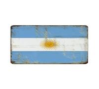 Letrero de metal de Argentina de 15,2 x 30,5 cm, diseño de campo, pubs, clubes, restaurantes, negocios, decoración del hogar, garaje, bandera nacional, regalos náuticos, placa de metal para oficina