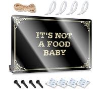 Letrero de metal de estaño con texto en inglés "It's Not A Food Baby Small Retro" para colgar en la pared (30 x 40 cm)