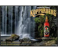 Letrero de metal de metal vintage Kopparberg, sidra, fruta, hogar, bar, pub, divertido letrero retro para pared, 12 x 8 pulgadas