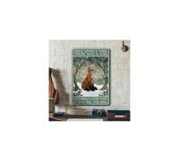 Letrero de metal para decoraciσn de pared de Fox Once Upon A TIME There Was A Girl WHO Really Loved Foxes Vintage Fox Decor Sign Cute Fox Stuff W