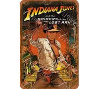 Letrero de metal para el clásico Indiana Jones Raiders of The Lost Ark película película vintage retro cartel de aluminio 8 x 12 pulgadas