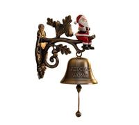 Letrero de metal para puerta de bienvenida festivo, decoración colgante de Navidad, instalación rápida, resistente a la intemperie, para interiores y exteriores, decoración de entrada del hogar